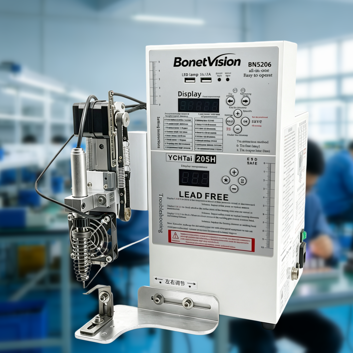 BN5206 200W Semi Automatic Soldering Machine for Electric Motor Wire Soldering & Industrial Terminal Welding